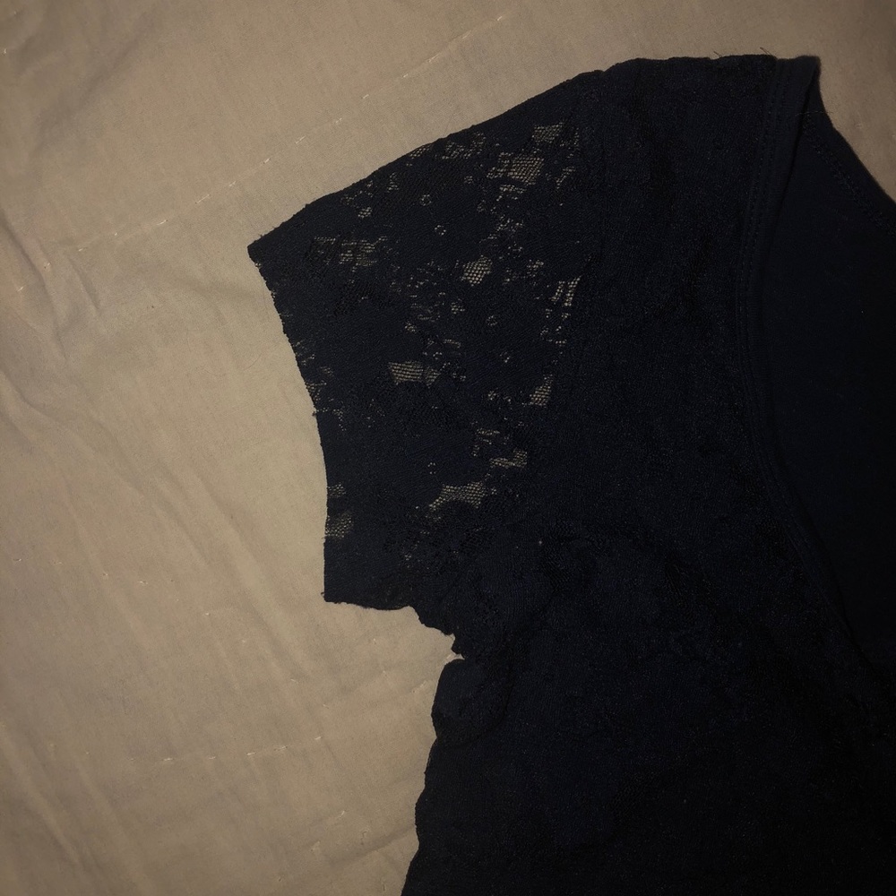 Navy shirt with buttons - Picture 2 of 3